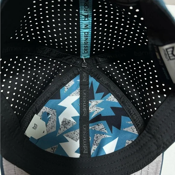 COPY - MELIN Hat Hydro A Game Ocean Heather Blue Mens SnapBack NWT - Picture 6 of 8